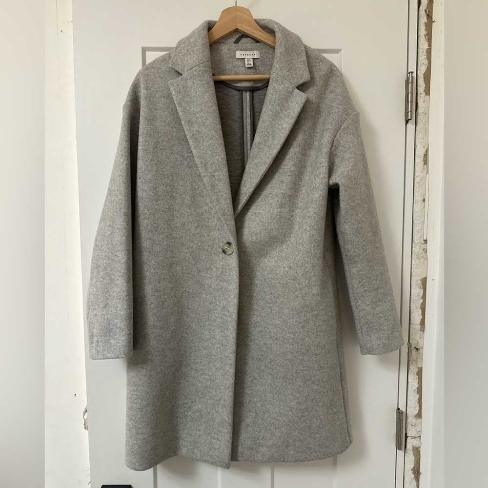 Topshop Gray Coat